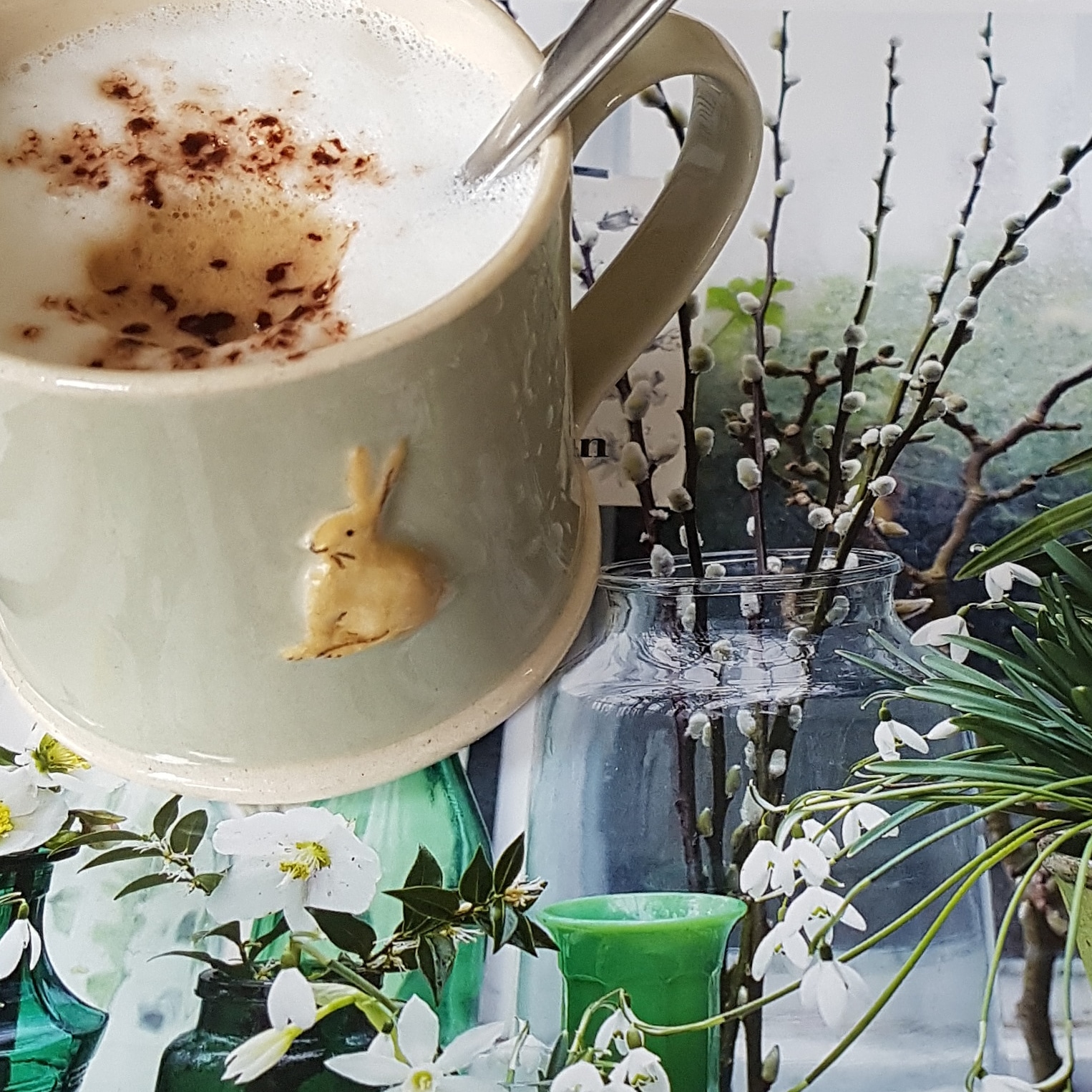 Jane Hogben Sitting Hare Espresso Mug - The Reed Warbler Shop
